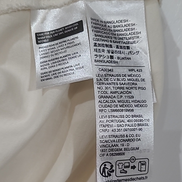 Levi's Multicolor Logo Graphic Tee - Cream Size 1X - Picture 4 of 6